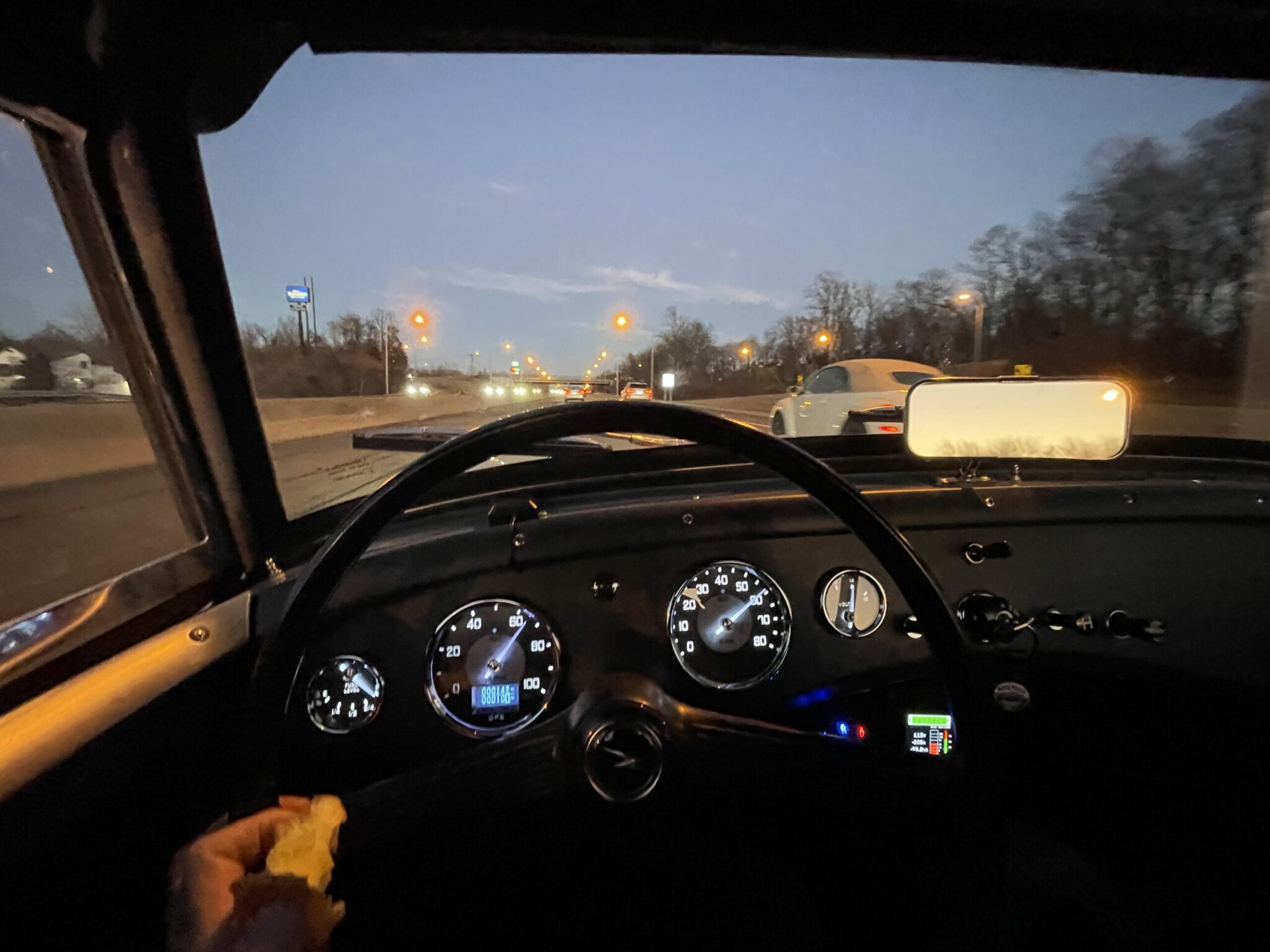 Electric Bugeye at 80 MPH-VIDEO